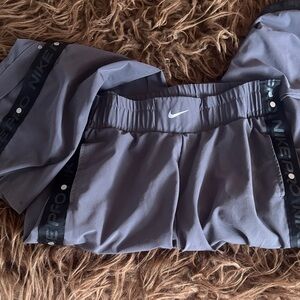 Women’s Nike Pro Gray/Black Breakaway Pants. Small.